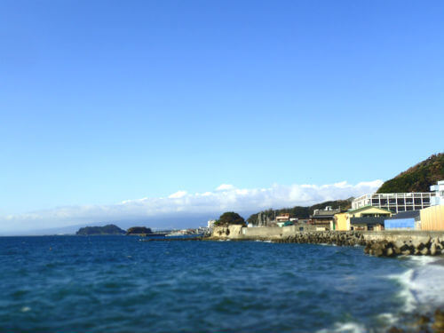 西伊豆獅子浜から見る富士山｜ダイビングショップアリエス