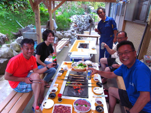 秘境トカラダイビングツアーの夕食はBBQ