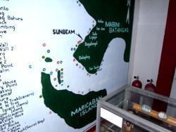 フィリピンアニラオサンビームマップ